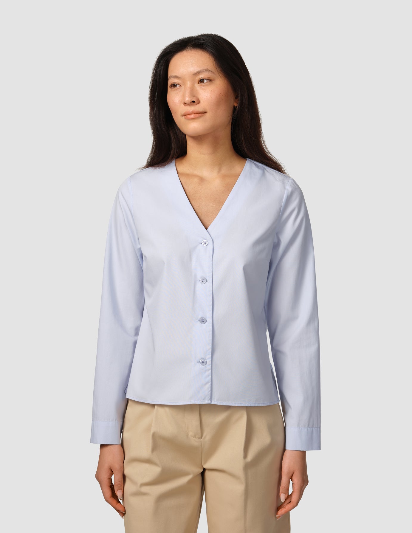 Madison Blouse Powder Blue